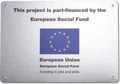 Full Colour Wall Plaque on Brushed Aluminium - Security